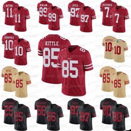 23 Christian McCaffrey San Franciscos 49eres voetbalshirt Nick Bosa Brandon Aiyuk Brock Purdy Talanoa Hufanga George Kittle Elijah Mitchell Clelin Ferrell