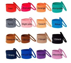 23 couleurs nouveau bandeau en Nylon élastique solide enfants bandeaux filles bandeau bricolage chapeaux bandes de cheveux accessoires