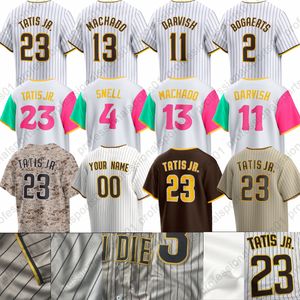 23 Fernando Tatis Jr. 22 Juan Soto Manny Hado Baseball Jerseys San Diego Xander Bogaerts Padres Robert Suarez Yu Darvish Josh Hader Jose Azocar Michael Wacha