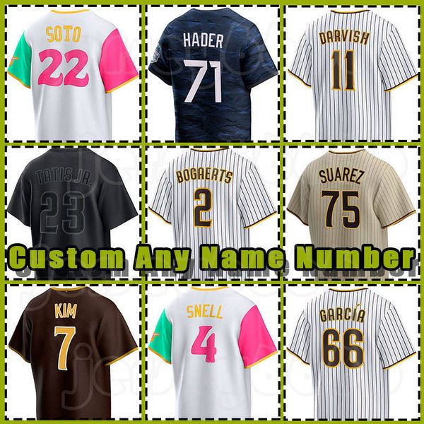 23 Fernando Tatis Jr. Jersey 13 Manny Machado Baseball 22 Juan Soto 2 Xander Bogaerts Padres Robert Suarez Yu Darvish Josh Hader Jose Azocar Michael Wacha Ha-Seong Kim