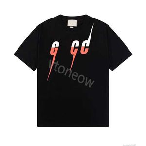 23 GCCI Summer Clover heren t-shirts klassieke letter afdrukken mannen t-shirt grafische tees korte mouw dames bedrukte hiphop dames Aziatische maat DB3A
