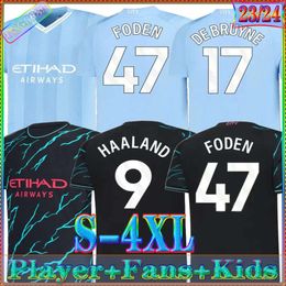 23 Jerseys de fútbol de Haaland 4º Año Nuevo Chino del Dragón Doku Rodrigo Gralish Mans Cities de Bruyne Foden 2024 24 25 Camisetas para niños Campeones