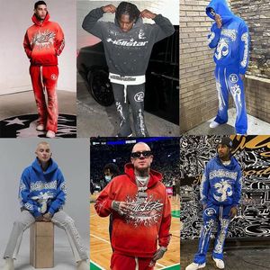 23 Hellstar trainingspak heren dames hoodiebroek joggers Hellstar designer hoodies trainingspak sweatshirt joggingbroek Hot selling kleuren rood zwart blauw grijs roze kleding