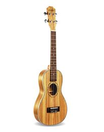 23 pulgadas Concierto de Zebra Wood Ukelele 4 cuerdas Mini guitarra hawaiana Guitarra acústica Guitarra Ukelele para amantes de la música Gift2334944