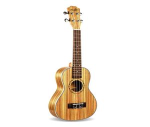 23 inch concert Zebra Wood Ukulele 4 Strings Hawaiiaanse mini -gitaar Uku akoestische gitaar ukelele gitaar voor muziekliefhebbers Gift2793800