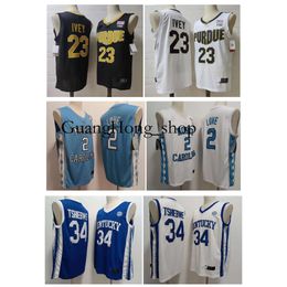 23 Jaden Ivey Purdue Boilermakers College Basketball Jersey North Carolina Tar Heels 2 Caleb Love 34 Oscar Tshiebwe Kentucky Wildcats Maat Zeldzaam