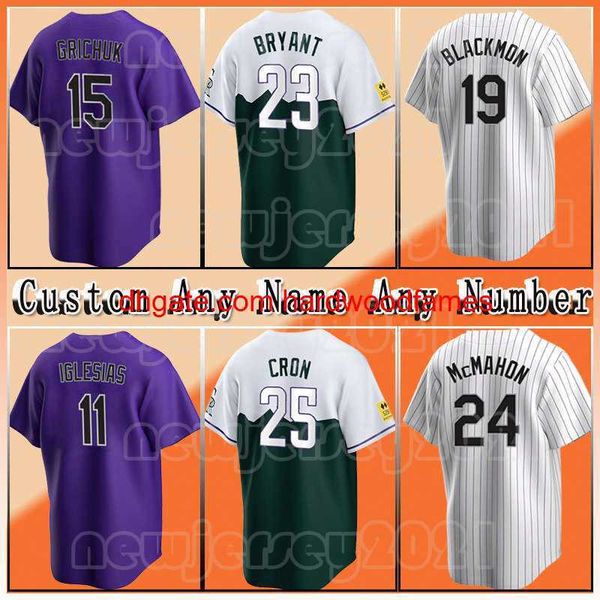 23 Kris Bryant Béisbol 9 Connor Joe 2022 City Connect Jersey 19 Charlie Blackmon 25 C.J. Cron Ryan McMahon Randal Grichuk Garrett Hampson Elias Diaz