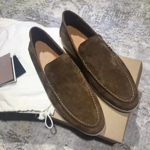 23 luxe designer schoenen zomer charmes verfraaid lopen suède loafers paar echt heren dames leer casual slip op flats voor mannen vrouwen platte jurk schoen