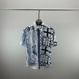 23 hombres de ropa diseñadores para hombres T COMASTAS GEOMÉTRICAS MAN CAMISO MASE DE LUXURES MALSELO DE LUXURES PARIS CALLE TRENDA HIP HOP TOPS TOES COLLAS ZPCS07