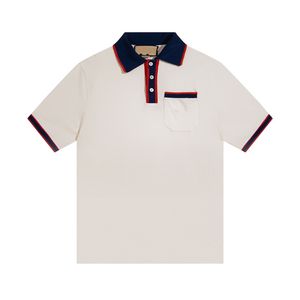 23 Mens Fashion Polo Shirt Luxe Italiaanse mannen Designer Kleding Kort Mouw Fashion Men Summer T-Shirt Europees Maat XS-L