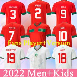 23 Maillots de football marocain à la maison 22 2023 Algeria Maillot de Foot Ziyech Boufal Fr Munir Ait Benasser Amrabat Football Shirts