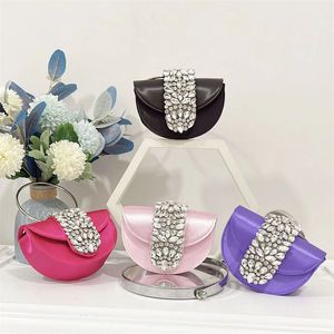 23 Nuevo bolso de hadas francés bling Super flash diamante bandolera de un solo hombro ligero temperamento de lujo mini bolso de mano pequeño