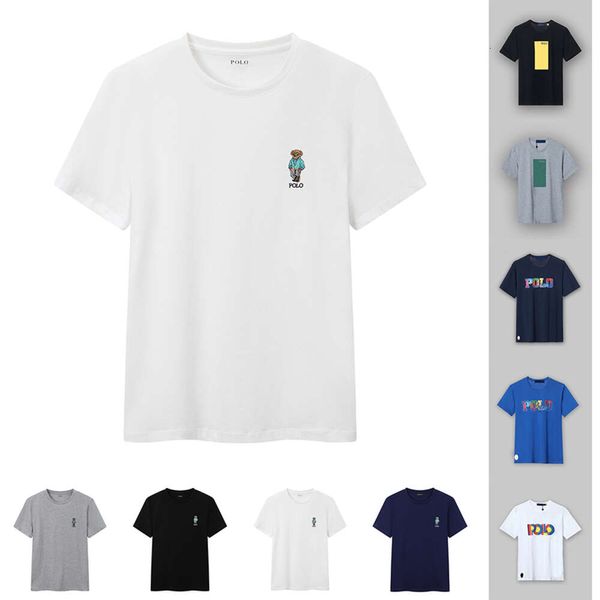 23 Nouveaux petits ours T-shirts Designers T-shirts de mode Marque RL Polos Hommes Femmes T-shirts T-shirts Tops Homme Casual T-shirt Luxurys Vêtements Manches Laurens Vêtements