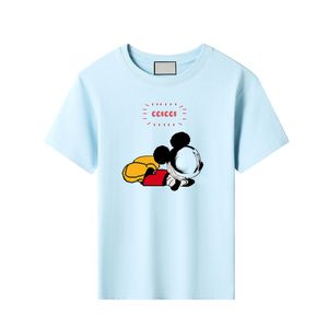 23 Nuevo Top Moda Ropa para niños de algodón puro Letra G clásica Niños Niñas Ropa de diseñador Camiseta para niños Impreso CHD2310187 esskids