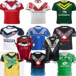 23 Nouvelle-Zélande Kiwis Rugby Jersey MMT Tonga Jamaica Rlwc T-shirt English Australia Fiji Samoa Lebanon Englands Paris Argentine Fiji Ireland Rugby Shirt