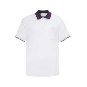 23 nouveaux polos de créateurs pour hommes polos d'affaires polos de luxe d'été polos de mode t-shirts à manches courtes revers affaires décontractés t-shirts en plein air couleur blanche XS-L