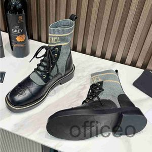 Designers de nouvelles bottines de la cheville bottes colorées tête ronde semelle épaisse semelle élastique élastique martin bottes à lacets chaussures bottes de chaussette