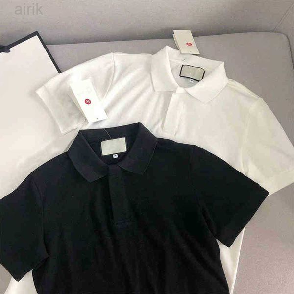 23 SS Hombres Camiseta Polo Diseñadores Letra G Moda Camisas de lujo Mujer Camisetas de manga corta Negro Blanco Verano Superventas para hombre Chándal camiseta