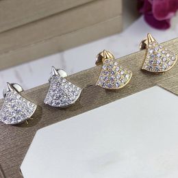 23 styles d'argent pur monocouche double couche petite jupe Fritillaria bijoux de créateur pour femmes vert blanc rouge noir saint valentin fiançailles se marier parfait