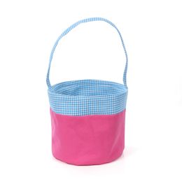 23 Stijlen Gestreepte Pasen Basket Canvas Konijn Emmer Pasen Bunny Bags Plaid Ei Candy Miletets Wave Rabbit Tote Handtassen GGA3191-2