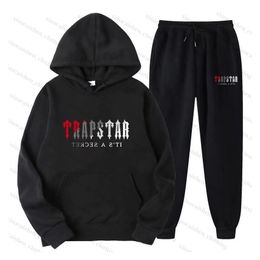 23 Survêtement Tech Trapstar pour hommes, survêtement à capuche, Europe, américain, basket-ball, football, rugby, deux pièces avec veste à capuche à manches longues pour femmes, pantalon, printemps