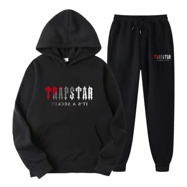 23 Chándal para hombre Trapstar Trajes de pista con capucha Baloncesto Fútbol Rugby de dos piezas con diseñador de manga larga para mujer Chaqueta con capucha Pantalones CJG23080214 sudaderas