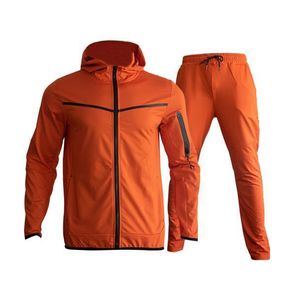 23 survêtements pour hommes, coupe-vent, costume, taille haute, vêtements de sport, Leggings élastiques, Fitness, collants complets d'entraînement