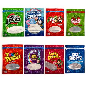 23 Type mylar bag cookies trr tro Err eetwaren Gummies verpakking hersluitbaar ritszakje 600 mg aangepast logo RUNTZ Aardbei Watermeloen Octopus Gele Perzik Appel