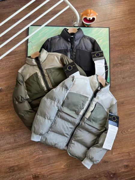 23 winterjas man vrouw puffer jas nieuwe metalen nylon losse dikke warme stiksels donsjack luxe heren damesjassen windjack designer jas waterdichte jas