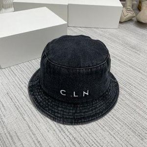 23 Womens Bucket Designer New Black Washed Flat Top Letters Zomer Strand Reizen Zon voor Herenmode Hoed