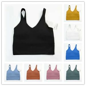 23 Yoga Outfit Lu-20 U Type Back Align Débardeurs Vêtements de sport Femmes Casual Running Nude Tight Sports Bra Fitness Beaux sous-vêtements Gilet 46