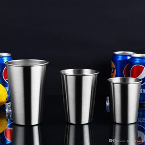 230 ml 350 ml 500 ml Pinte Tasses En Acier Inoxydable Pinte Tasses À Boire En Métal Verres À Boire pour Enfants et Adultes