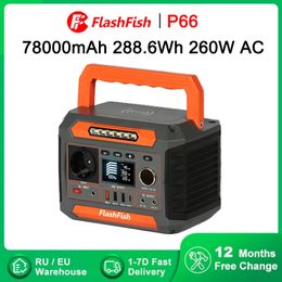 230V 260W générateur solaire Portable alimentation de secours 288.6WH batterie de centrale électrique pour la maison en plein air Camping Drone prise ue