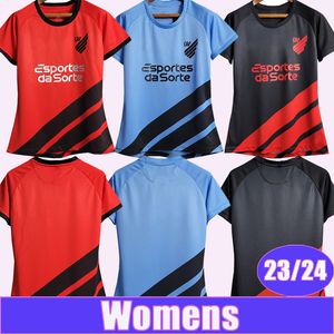 2324 Athletico Paranaense Maillots de football pour femmes VITOR BUENO D. TERANS L. CITTADINI ROQUE CHRISTIAN PABLO Accueil Rouge Bleu 3ème Maillots de football noirs