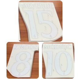 2324 Bellingham NameSet Kroos Modric Vini Jr Valverde Printing Heat Transfert Fer sur Badge de football