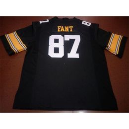 2324 Iowa Hawkeyes Noah Fant #87 echte volledige borduurwerk College Jersey maat S-4XL of aangepaste naam of nummer jersey