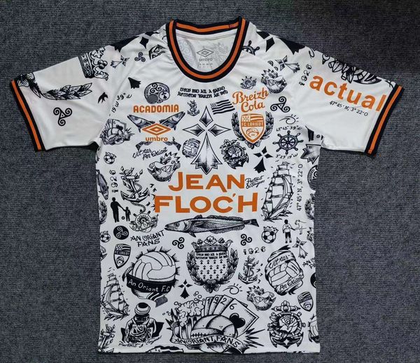 2324 Lorient Soccer Jerseys Tattoo Edición especial Grbic Le Fee Bozok Boisgard Marveaux Camisetas de fútbol Uniformes de manga corta