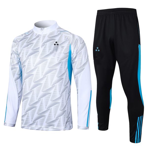 2324 nuevas camisetas populares argentina entrenamiento camisa hombres ropa de manga larga chaqueta de vía adulta equipos deportivos set de entrenamiento de talla euro