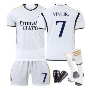 2324 Real Madrid Home Kids Student Training Adult Set Sports Team Group Achat Mens and Womens Football Jersey