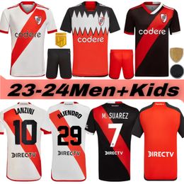 2324 River Plate Soccer Jerseys Barco Quintero Alvarezpratto Fernandez de la Cruz Camisetas SOLARI Hommes Enfants Kits Set Javascript 2023 2024 Chemises de football PALACIOS