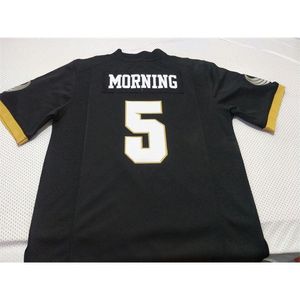 2324 UCF Knights MORNING #5 echte volledige borduurwerk College Jersey maat S-4XL of aangepaste naam of nummer jersey