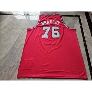 2324rare Basketball Jersey Mannen Jeugd vrouwen Vintage 76 SHAWN BRADLEY 1993-94 High School Maat S-5XL aangepaste naam of nummer