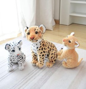 232733CM Levensechte Bosleeuw Sneeuwluipaard Knuffels Gesimuleerde Dieren Zwarte Luipaard Poppen Creatieve Verjaardag Decoratie Gift3390220