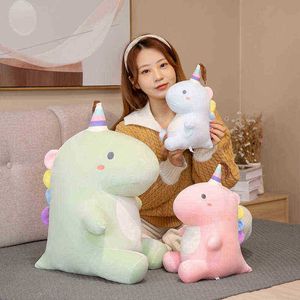 233550cm Kawaii assis licorne peluche jouet doux peluche dinosaure poupée animal cheval jouets pour enfants fille oreiller cadeaux d'anniversaire J220729