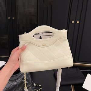 23A Falfskin des femmes 31 Sac à bandoulière de chaîne d'embrayage Gold Matelasse Crossbody Bodage Hands pour le soir Party de mariage Elegant Ladies Purse 23x19cm