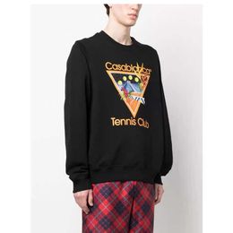 23AW Casablancas Designer Hoodie Sweatshirt met capuchon Katoen Slanke heren en dames Vintage print Casual veelzijdige trui met lange mouwen Casablanc