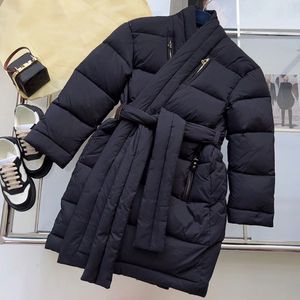 23AW Vrouwen Jas Parka Down Jas Mode Jacke Mode Ontwerpers Stijl Slanke Corset Dikke Outfit Windjack Pocket Lady Warm jassen S-L