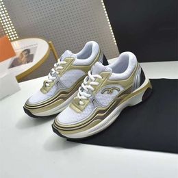 23C haut de gamme édition correcte Xiaoxiangfeng argent coin grand roi chaussures de sport femme papa chaussures respirant maille à lacets chaussures à semelle épaisse