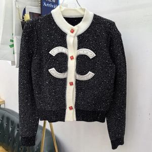 23C pailletten luxe truien dames designer trui met lange mouwen dames gebreid vest