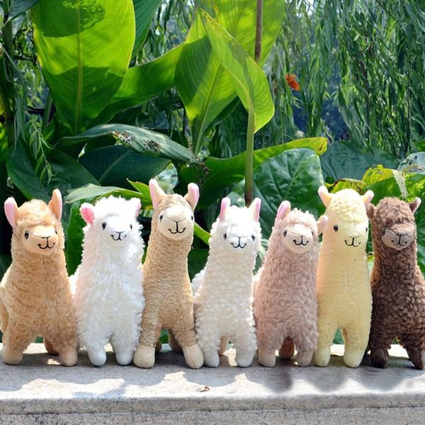 23 cm Alpaga En Peluche Jouets Pour Enfants Mignon Animal En Peluche Poupées Doux Enfants Jouet Cadeau Enfants Chambre Décor